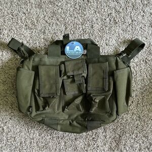 NWT LA Police Gear Tactical Bail Out Gear‎ Bag Military Green Shoulder Strap New